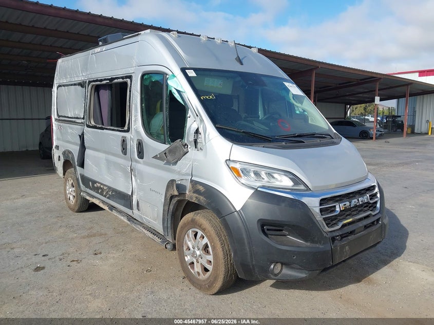 Vin: 3c6lrvbg6re110170, lot: 45966094, ram promaster 1500 slt+ high roof 136 wb 2024 img_1