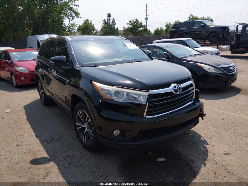 Vin: 5tdjkrfh0gs279781, lot: 45966290, toyota highlander xle v6 2016 img_1