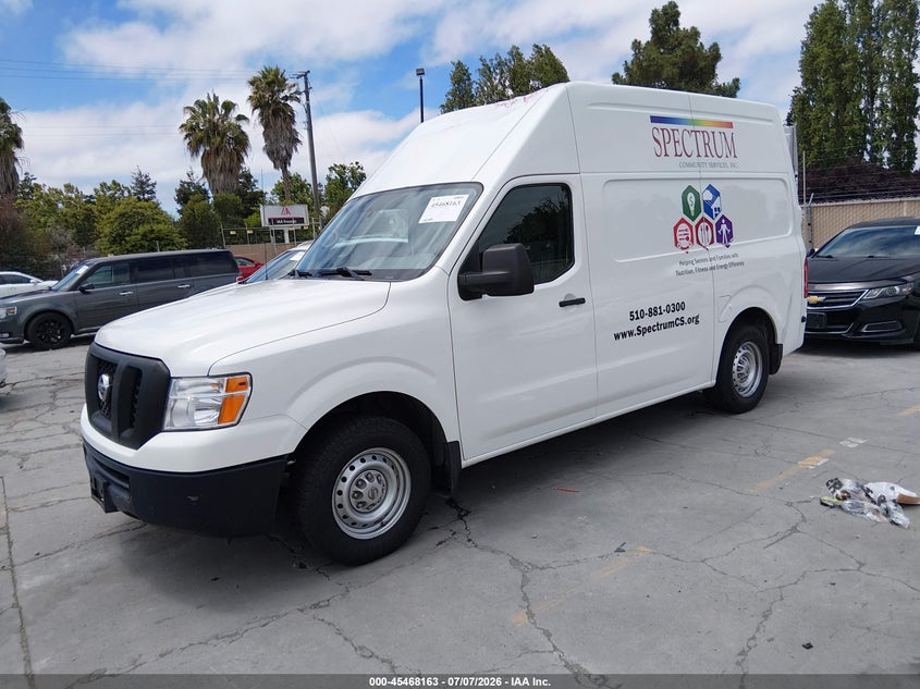 Vin: 1n6bf0ly8jn815475, lot: 45966300, nissan nv cargo nv2500 hd s v6 20182