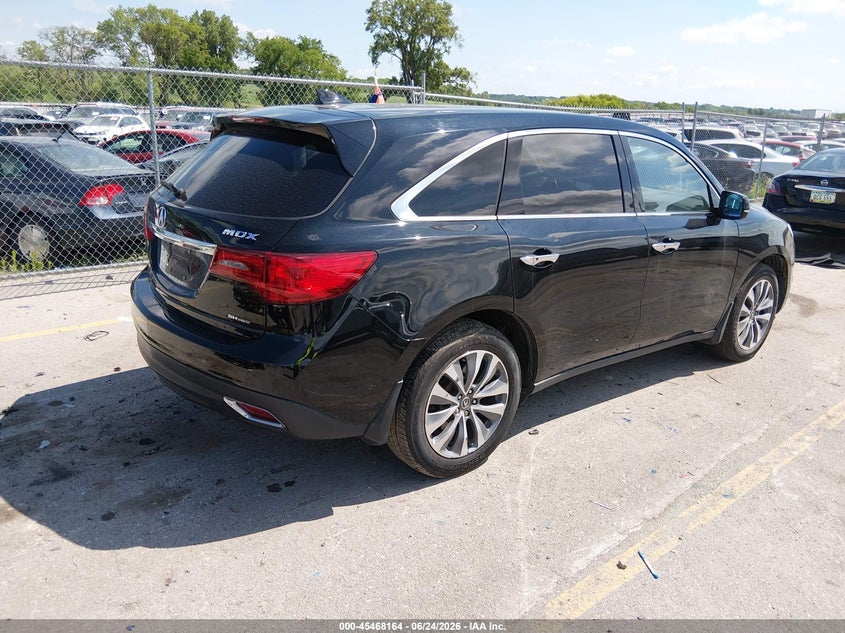 Vin: 5fryd4h45gb035620, lot: 45966301, acura mdx technology   acurawatch plus packages/technology package 20164