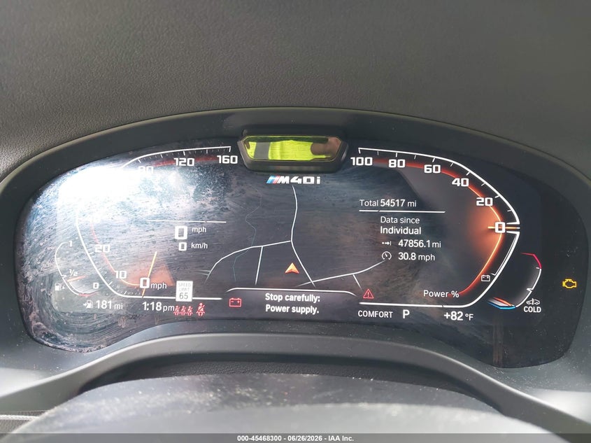 2022 BMW X4 M40I VIN: 5UX43DT03N9L75443 Lot: 45468300