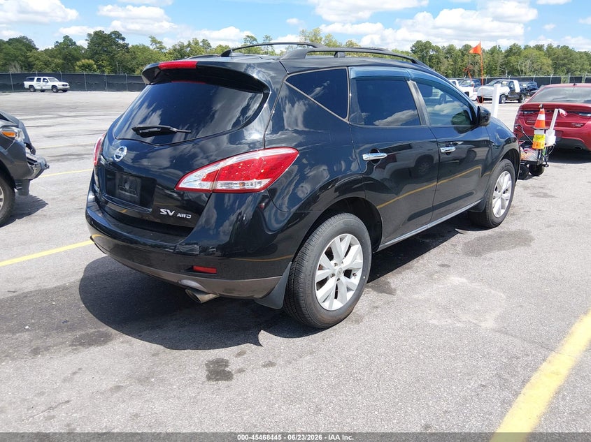 Vin: jn8az1mwxcw221223, lot: 45966581, nissan murano sv 20124