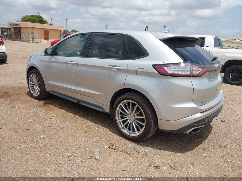 Vin: 2fmtk4ap1fbb49207, lot: 45966648, ford edge sport 20153