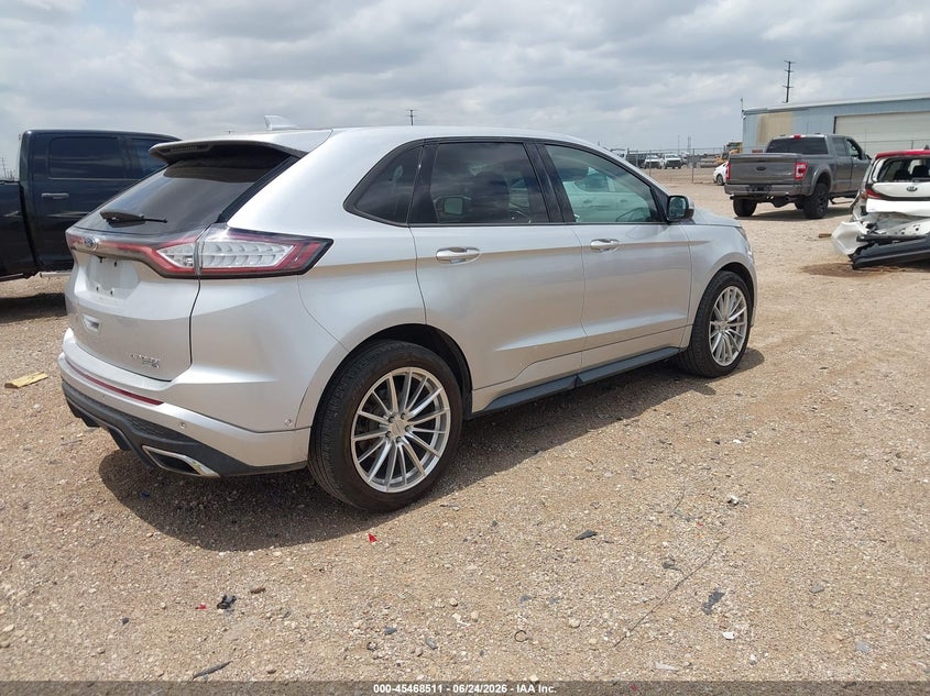 Vin: 2fmtk4ap1fbb49207, lot: 45966648, ford edge sport 20154