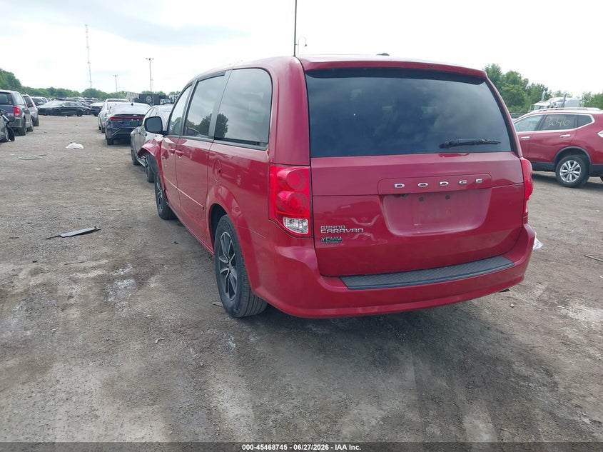 Vin: 2c4rdgbg0gr258954, lot: 45966882, dodge grand caravan se plus 20163
