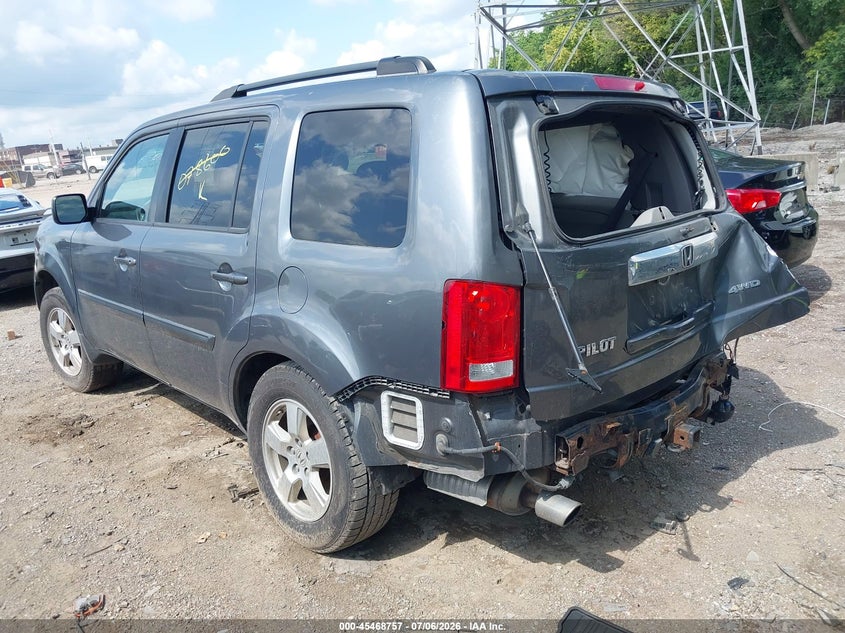 Vin: 5fnyf4h59bb078600, lot: 45966894, honda pilot ex-l 20113