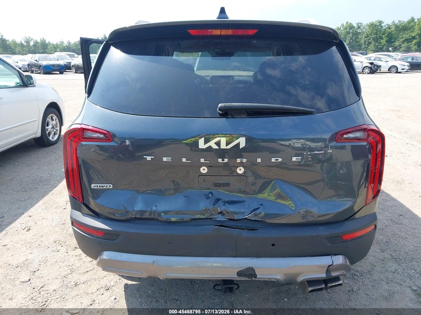 2022 Kia Telluride Ex VIN: 5XYP3DHC2NG318179 Lot: 45468795