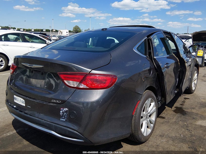 Vin: 1c3cccab9fn707491, lot: 45967002, chrysler 200 limited 20154