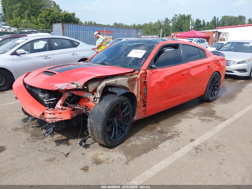 Vin: 2c3cdxgj3hh631586, lot: 45967066, dodge charger r/t scat pack rwd 20172