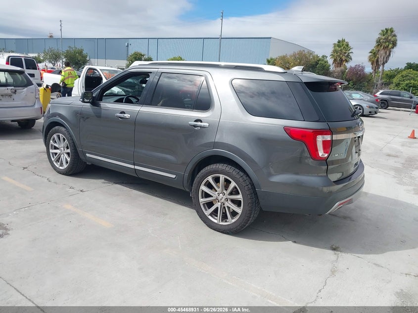 Vin: 1fm5k7f8xgga77011, lot: 45967068, ford explorer limited 20163