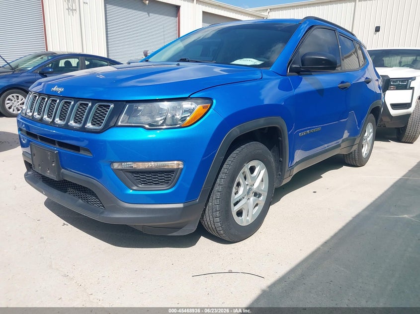 Vin: 3c4njcab0jt343948, lot: 45967073, jeep compass sport fwd 20182