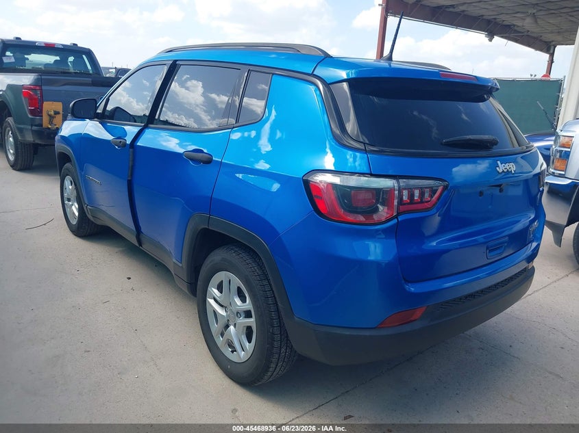 Vin: 3c4njcab0jt343948, lot: 45967073, jeep compass sport fwd 20183