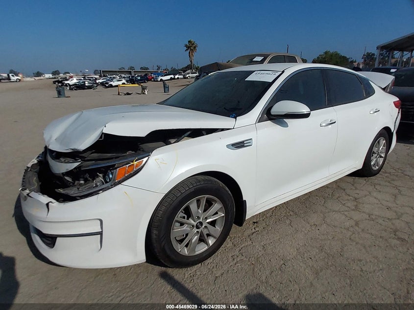 Vin: knagt4l31g5100962, lot: 45967166, kia optima lx 20162