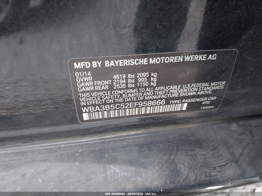2014 BMW 328I XDRIVE — Фото 9