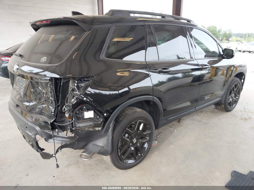 Vin: 5fnyf8h84rb015495, lot: 45967205, honda passport awd black 20244