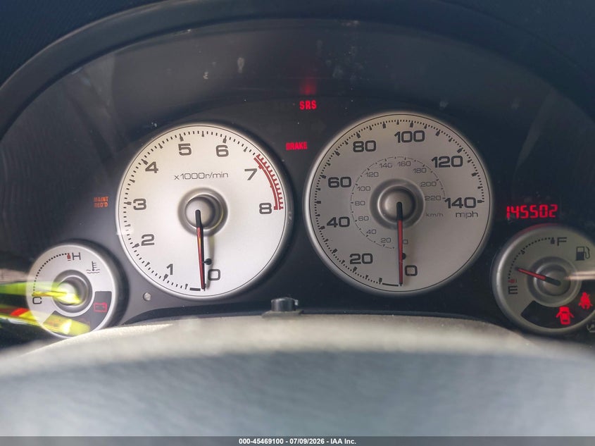2002 Acura Rsx VIN: JH4DC53872C008118 Lot: 45469100