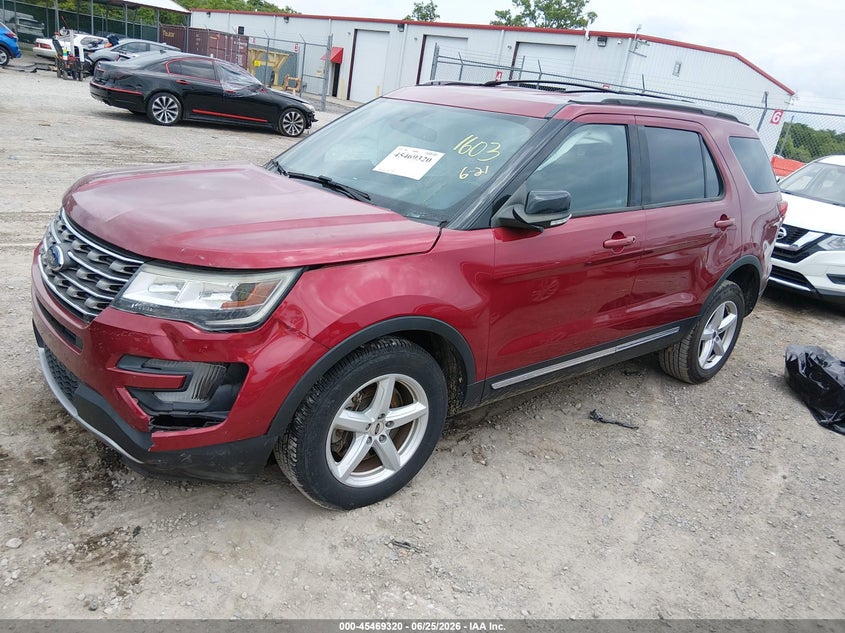 Vin: 1fm5k8d80hgd51603, lot: 45967456, ford explorer xlt 20172