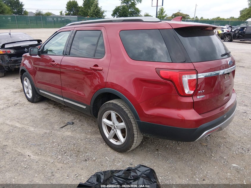 Vin: 1fm5k8d80hgd51603, lot: 45967456, ford explorer xlt 20173