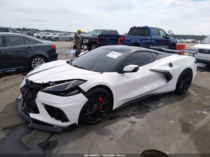 Vin: 1g1yb2d43n5101106, lot: 45967509, chevrolet corvette stingray rwd  2lt 20222