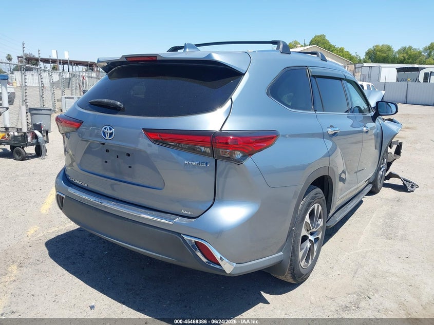 Vin: 5tdharah8ms006771, lot: 45967523, toyota highlander hybrid xle 20214