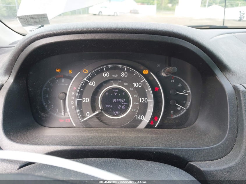 2012 HONDA CR-V SPORT UTILITY VEHICLE 2.4L I-4 DOHC, VVT, 185HP