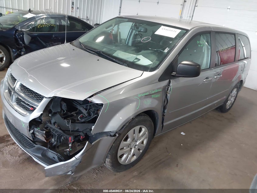 Vin: 2c4rdgbg4hr780407, lot: 45967668, dodge grand caravan se 20172