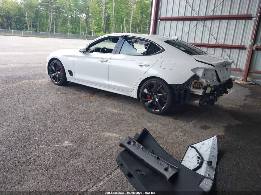 Vin: kmtg54te3pu130924, lot: 45967773, genesis g70 3.3t awd 20233