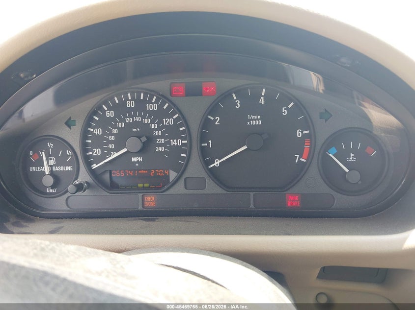 1998 BMW Z3 2.8 VIN: 4USCJ3326WLC11653 Lot: 45469765