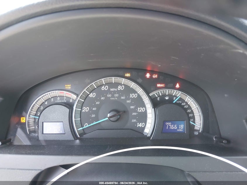 2012 TOYOTA CAMRY SEDAN 2.5L I4 FI DOHC 16V NF4