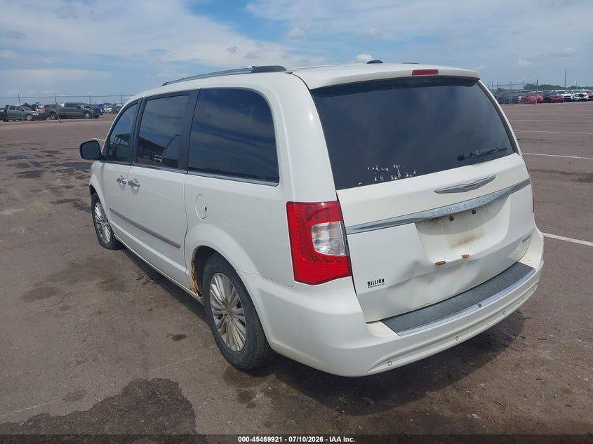 Vin: 2c4rc1gg6cr245483, lot: 45968058, chrysler town & country limited 20123
