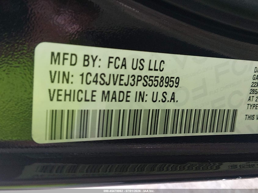 2023 Jeep Grand Wagoneer 4X4 VIN: 1C4SJVEJ3PS558959 Lot: 45470062