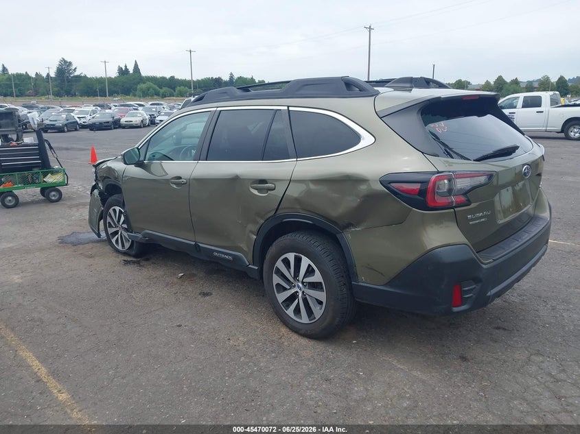 Vin: 4s4btafc9m3201855, lot: 45968209, subaru outback premium 20213
