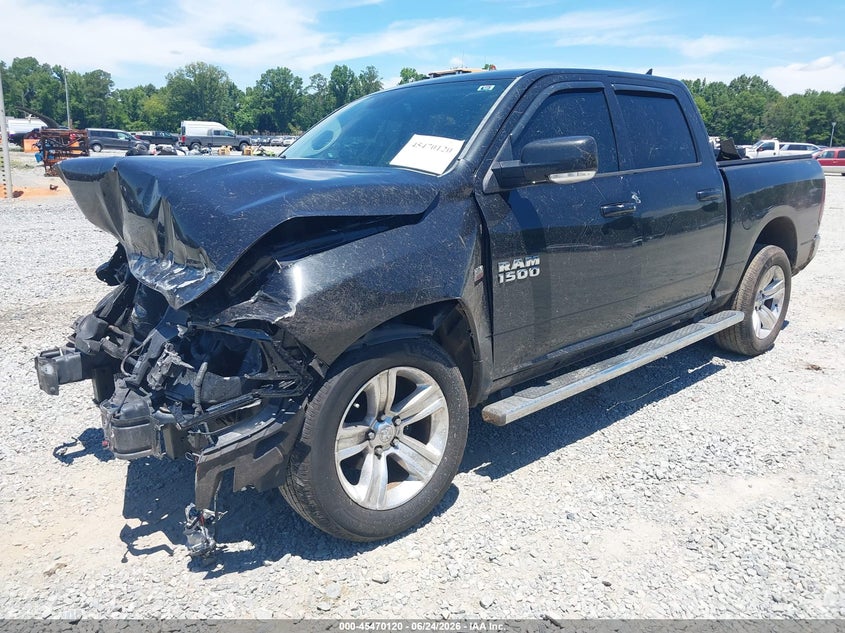 Vin: 1c6rr6mt1js123565, lot: 45968257, ram 1500 sport  4x2 5'7 box 20182