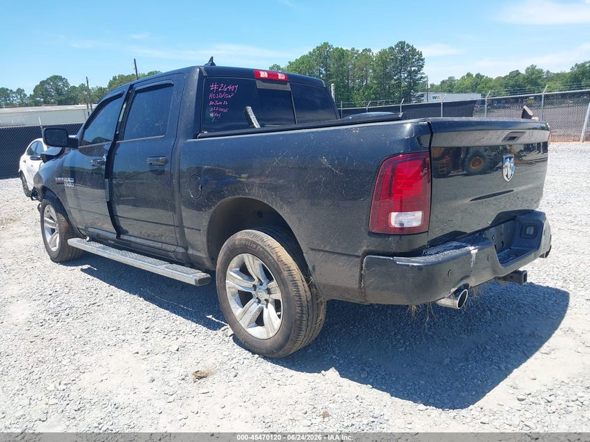 Vin: 1c6rr6mt1js123565, lot: 45968257, ram 1500 sport  4x2 5'7 box 20183
