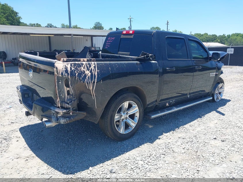 Vin: 1c6rr6mt1js123565, lot: 45968257, ram 1500 sport  4x2 5'7 box 20184