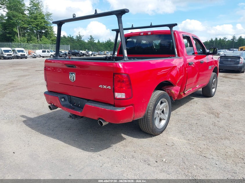 Vin: 1c6rr7ft3hs565566, lot: 45968275, ram 1500 express  4x4 6'4 box 20174
