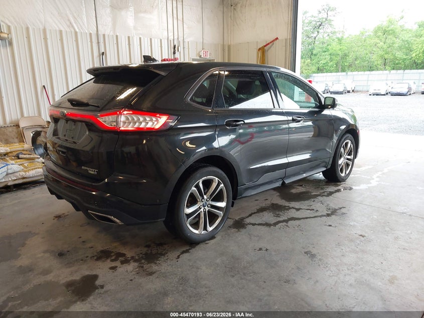 Vin: 2fmtk4ap6fbb19104, lot: 45968330, ford edge sport 20154