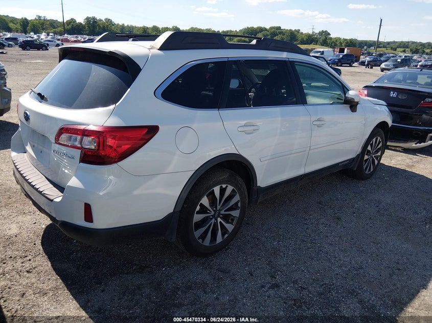 Vin: 4s4bsblc0f3251009, lot: 45968472, subaru outback 2.5i limited 20154