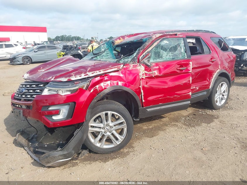 Vin: 1fm5k8d88hgb15197, lot: 45968529, ford explorer xlt 20172