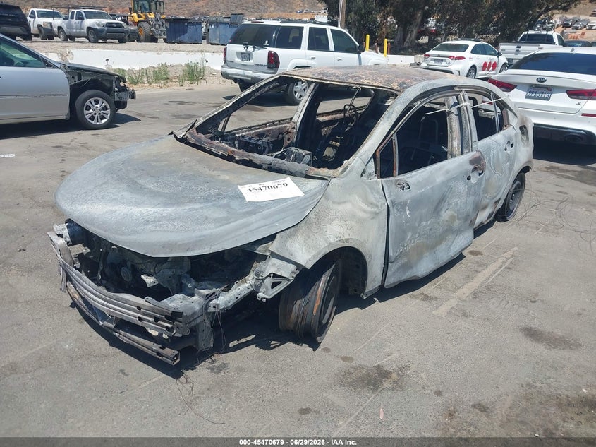 2021 Toyota Corolla, Total Burn, IAAI, VIN 5YFEPMAEXMP166671 — photo 2