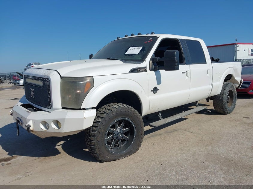 Vin: 1ft7w2bt1cec40987, lot: 45968826, ford super duty f-250 srw lariat 20122