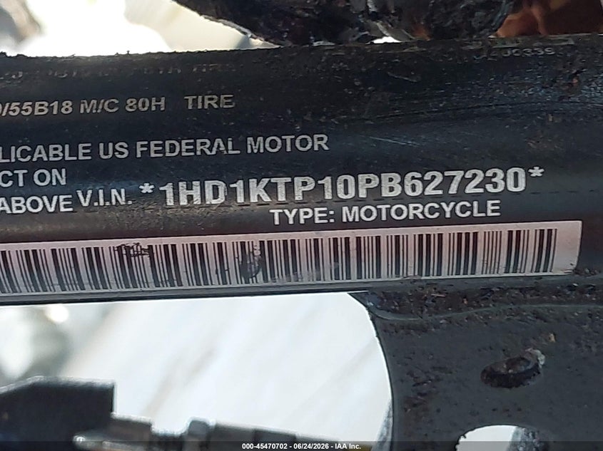 2023 Harley-Davidson Fltrxs VIN: 1HD1KTP10PB627230 Lot: 45470702