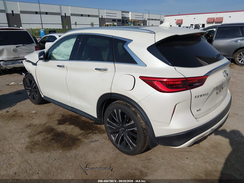 Vin: 3pcaj5bb7mf110158, lot: 45969011, infiniti qx50 luxe awd 20213