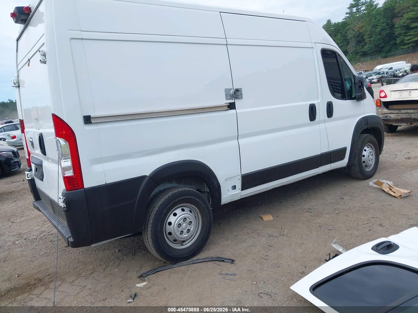 Vin: 3c6lrvcg4me585596, lot: 45969025, ram promaster 2500 high roof 136 wb 20214