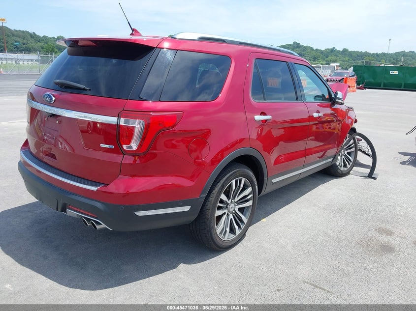 Vin: 1fm5k8ht1jgc48758, lot: 45969173, ford explorer platinum 20184