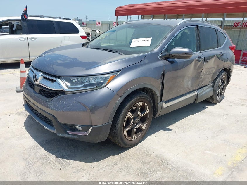 2017 Honda Cr-V Touring, Левый бок, IAAI, VIN 5J6RW1H9XHL004236 — фото 2