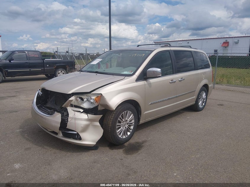 Vin: 2c4rc1cg0dr616080, lot: 45969246, chrysler town & country touring-l 20132