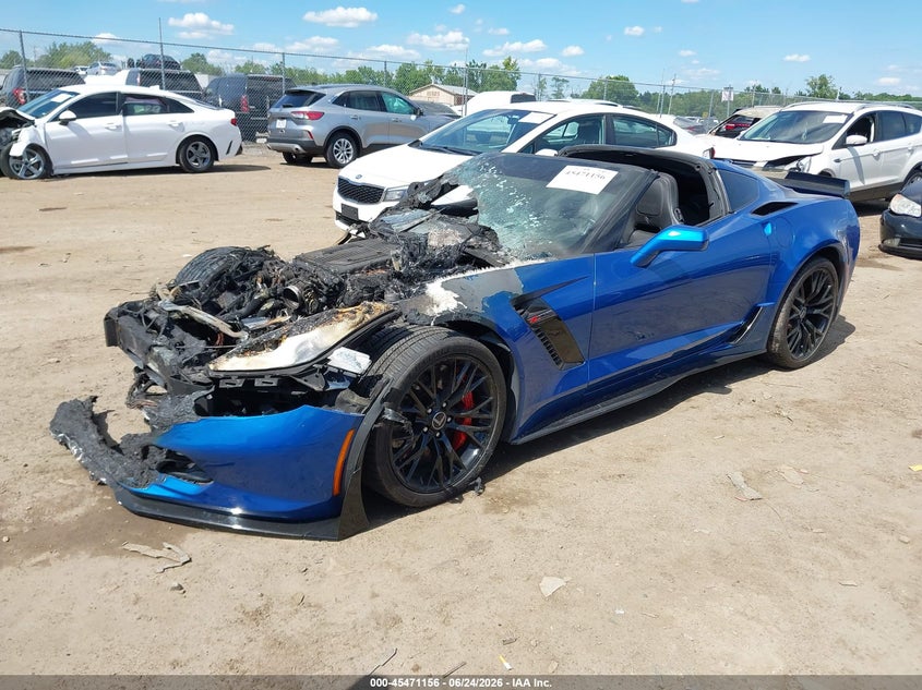 Vin: 1g1yt2d62f5603640, lot: 45969293, chevrolet corvette z06 20152