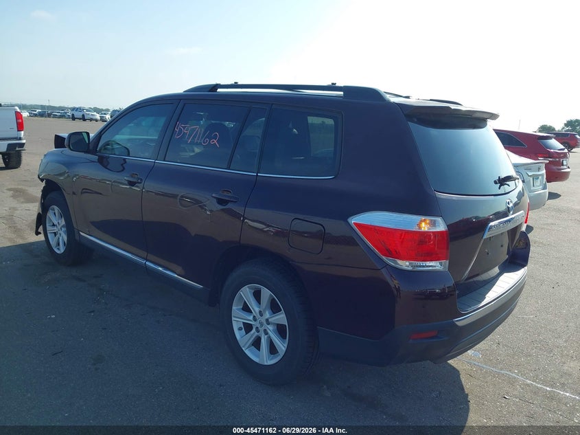 Vin: 5tdzk3eh5cs086926, lot: 45969299, toyota highlander se v6 20123