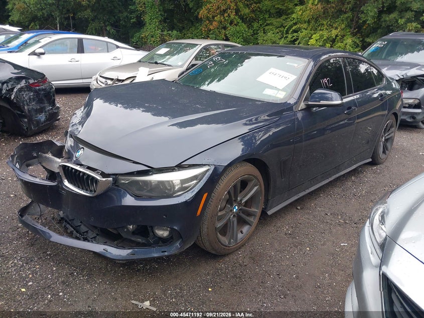 Vin: wba4j1c59kbm17942, lot: 45969329, bmw 430i gran coupe 20192